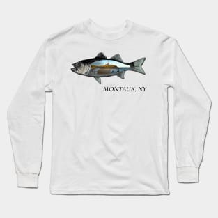 Surf casting Montauk, NY Long Sleeve T-Shirt